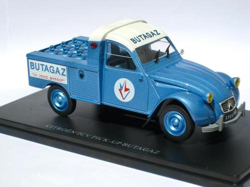 Citroen 2CV Pick-up Butagaz Hachette test 2CV serie 1:24, Hobby en Vrije tijd, Modelauto's | 1:24, Nieuw, Auto, Overige merken