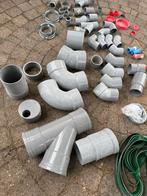 Diverse PVC Afvoer Buizen en Materialen, Doe-het-zelf en Verbouw, Buizen en Afvoer, Ophalen, Afvoer, Gebruikt, Pvc