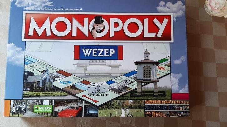 bordspel inhoud seal Monopoly Wezep Monopolie fraai, Hobby en Vrije tijd, Gezelschapsspellen | Bordspellen, Nieuw, Een of twee spelers