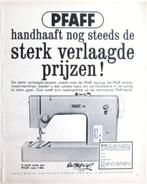 13 vintage advertenties reclames Pfaff naaimachine 1957-66, Gebruikt, Ophalen