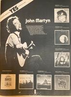 Paginagrote A3 advertentie JOHN MARTYN release, Cd's en Dvd's, Ophalen of Verzenden