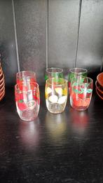 Vintage fruit limonade glaasjes., Verzamelen, Glas en Borrelglaasjes, Gebruikt, Ophalen of Verzenden