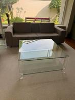 Glazen Salontafel - Modern Design, Huis en Inrichting, Tafels | Salontafels, Ophalen, 50 tot 100 cm, 50 tot 75 cm, Vierkant
