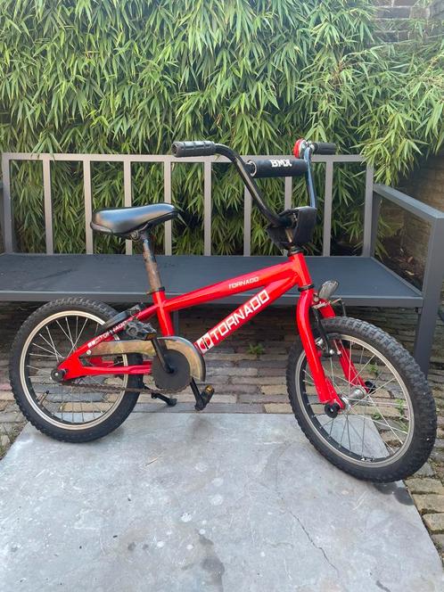 Tornado crossfiets BMX, rood 16 inch, Fietsen en Brommers, Fietsen | Crossfietsen en BMX, Gebruikt, 16 tot 20 inch, Staal, Ophalen