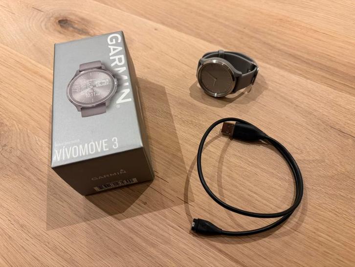 Garmin Vivomove 3 grijs, Sieraden, Tassen en Uiterlijk, Sporthorloges, Gebruikt, Android, Grijs, Afstand, Calorieverbanding, Conditie