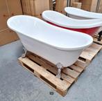 Bad op chrome pootjes glans wit acryl nr136