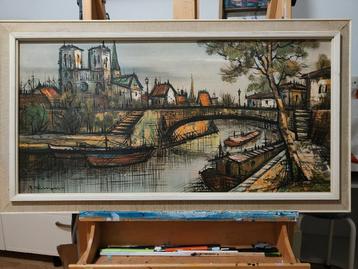 Parijs Notre Dame, print op board. beschikbaar voor biedingen