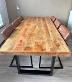 Eettafel industriele 2.5 meter bij 1 meter, Huis en Inrichting, Ophalen of Verzenden, Zo goed als nieuw, Rechthoekig