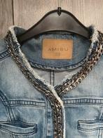 Spijkerjasje - Maat 34, Blauw, Ophalen of Verzenden, Zo goed als nieuw, Jasje