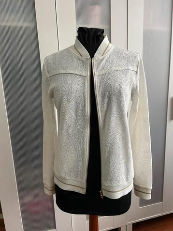 Mooie vest jasje met rits creme goud maat M beschikbaar voor biedingen