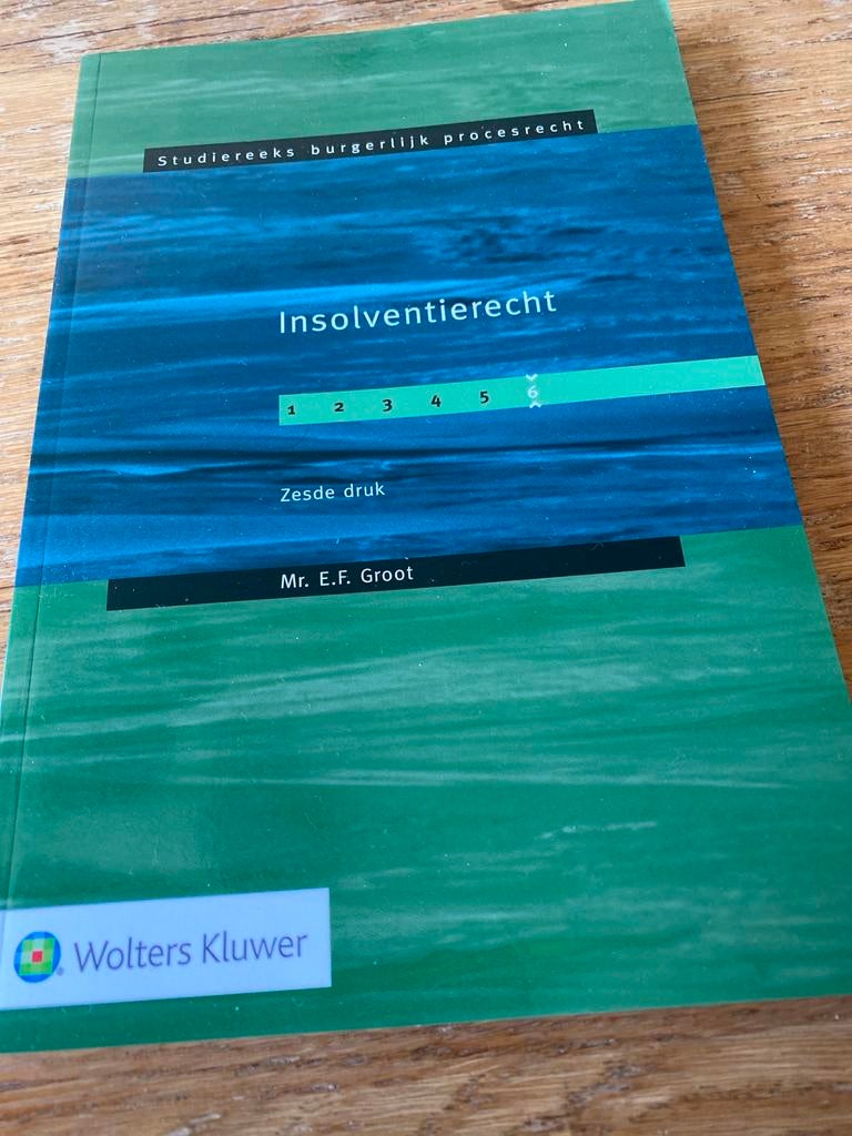 Insolventierecht - Studiereeks Burgerlijk Procesrecht, Ophalen, Gamma, Zo goed als nieuw, HBO
