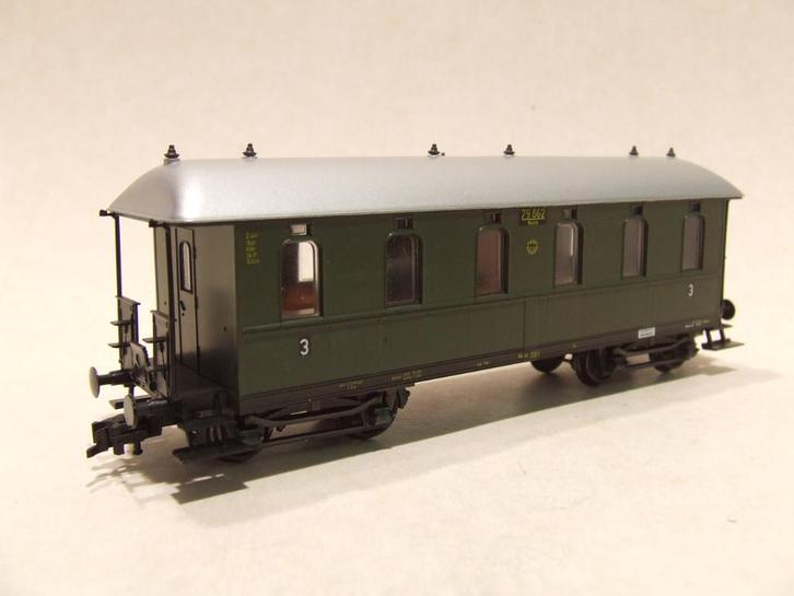 LILIPUT 819 02 DRG personenwagen, Langenschwalbacher, 3e kl, Hobby en Vrije tijd, Modeltreinen | H0, Zo goed als nieuw, Wagon