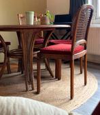 Rond jute vloerkleed (2.10m), Huis en Inrichting, Stoffering | Tapijten en Kleden, Ophalen, Gebruikt, Beige, Rond