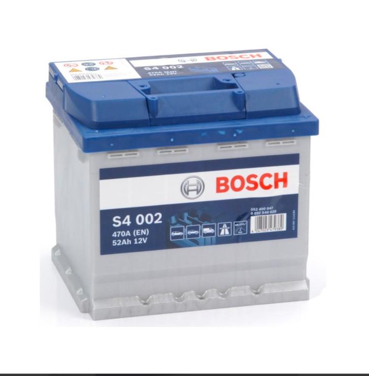 Bosch S4 002 12V 52AH Accu - Nieuw in verpakking!, Auto-onderdelen, Accu's en Toebehoren, Alfa Romeo, Audi, BMW, Citroën, Fiat