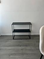 Zwarte Sidetable / wand kast Industrieel Design, Huis en Inrichting, Tafels | Sidetables, Ophalen, Minder dan 50 cm, Zo goed als nieuw