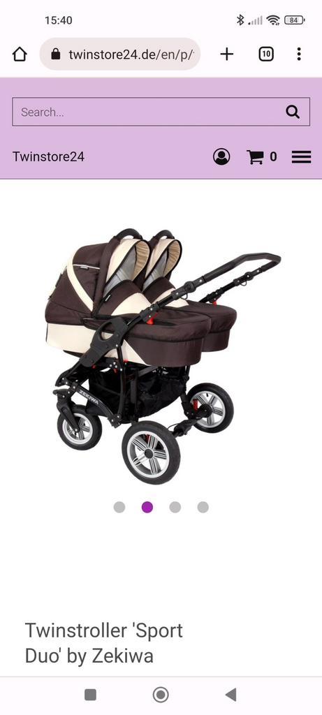 Een hele mooie tweeling kinder/wandelwagen, Kinderen en Baby's, Kinderwagens en Combinaties, Zo goed als nieuw, Combiwagen, Overige merken