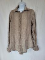 Mooi 100% linnen overhemd mt 42/16.5 merk Caliban, Kleding | Heren, Overhemden, Bruin, ., Ophalen of Verzenden, Zo goed als nieuw