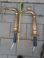 Twee koperen biertappen, Ophalen of Verzenden