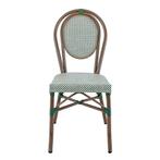 Franse terrasstoel model Parijs kleur groen-crème, Info@edvonline.nl, Overige materialen, Inductorstraat 9b 3903 KA Veenendaal