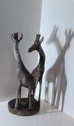 Houten Giraffe Beeldje - Handgemaakt, Antiek en Kunst, Kunst | Beelden en Houtsnijwerken, Ophalen of Verzenden