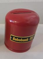 Vintage Rabobank spaarpot - rood, Verzamelen, Ophalen of Verzenden, Gebruikt, Metaal of Blik, Overige thema's