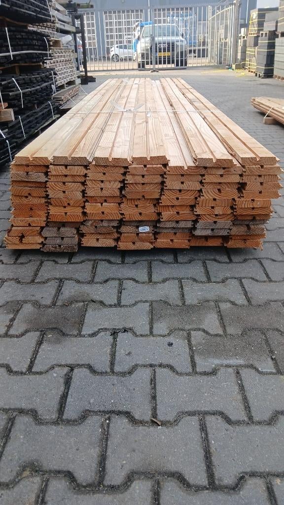 Restpartij 83 planken Douglas rhombus 2,8 x 14 x 400 cm, Ophalen, Nieuw, 250 cm of meer, Planken