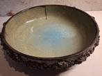 Glitt Keramieken schaal met unieke textuur, Gebruikt, Porselein of Keramiek, Schaal, Rond