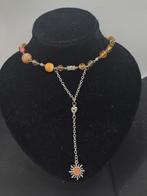 Oranje Zon ketting, Overige materialen, 3845GH, Verstelbaar, Starjewelleryshop@hotmail.com