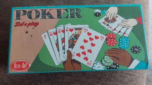 Retr-Oh Pokerset nieuw., Hobby en Vrije tijd, Gezelschapsspellen | Overige, Nieuw, Ophalen of Verzenden