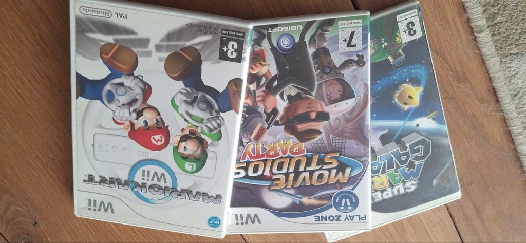 Wii Games + Accessoires - Mario Kart, Movie Studio, Galaxy, Spelcomputers en Games, Games | Nintendo Wii, Gebruikt, Racen en Vliegen