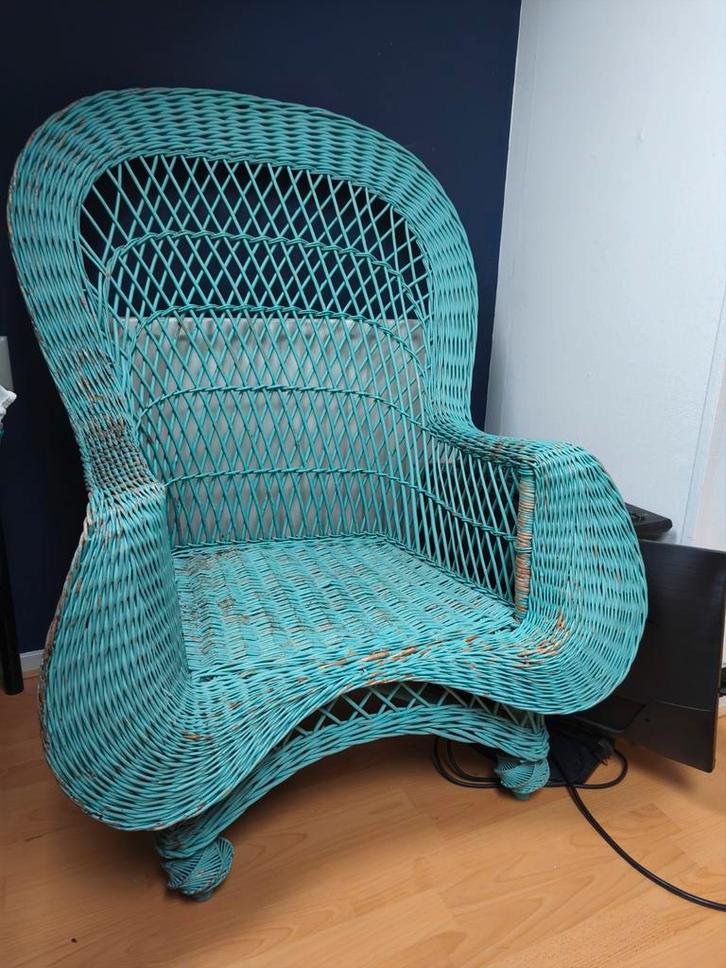 Rotan romantische loveseat, Kinderen en Baby's, Kinderkamer | Tafels en Stoelen, Gebruikt, Stoel(en), Ophalen