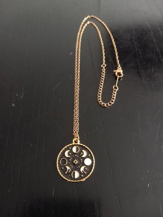 Maanstanden ketting, Sieraden, Tassen en Uiterlijk, Kettingen, Verzenden, Nieuw, Goud, Overige materialen