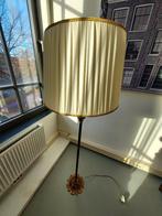 Staande schemerlamp messing, Huis en Inrichting, Lampen | Vloerlampen, Ophalen of Verzenden, Gebruikt, Metaal, 150 tot 200 cm