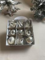 Oude kleine glazen kerstballetjes feather tree, Ophalen of Verzenden, Gebruikt