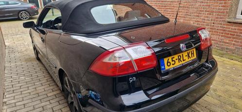 Saab 9-3 1.8 T Cabrio 2004 Zwart, Auto's, Saab, Bedrijf, Saab 9-3, Benzine, D, Cabriolet, Handgeschakeld, Geïmporteerd, Zwart