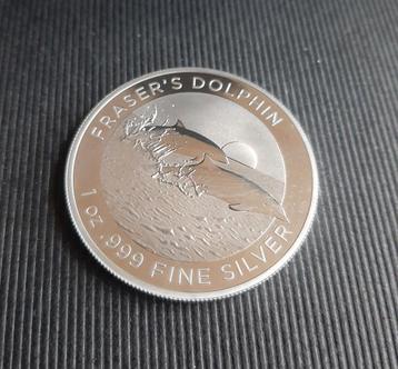 1 oz Zilver FRESER'S DOLPHIN 2021 . beschikbaar voor biedingen