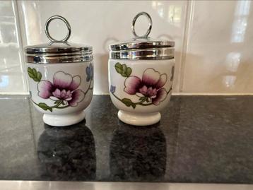 2 schitterende egg coddlers, Royal worchester beschikbaar voor biedingen