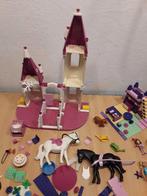 Bakje lego belville met poppetjes klein kasteeltje, Ophalen of Verzenden, Gebruikt, Lego