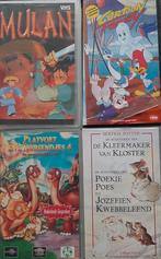 VHS Kinderfilms - Mulan, Platvoet, Beatrix Potter, Cartoon, Ophalen of Verzenden