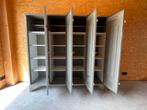 VINTAGE Industriële Stalen Kast - Brede Deuren, Huis en Inrichting, Kasten | Lockerkasten, Ophalen, Gebruikt