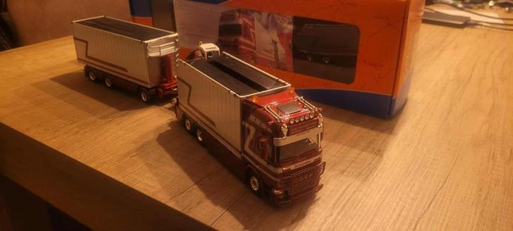 Tekno Scania G.J van Leeuwen, Hobby en Vrije tijd, Modelauto's | 1:50, Nieuw, Bus of Vrachtwagen, Tekno, Ophalen of Verzenden