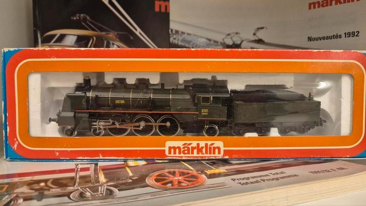 Märklin 3083 H0 Stoomlocomotief met tender 'ETAT' van de SNC, Hobby en Vrije tijd, Modeltreinen | H0, Zo goed als nieuw, Locomotief