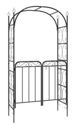 Rozenboog pergola met hekje tuinboog ijzer GRATIS BEZORGD!, Met poort, Verzenden, Nieuw, Sierhekwerk