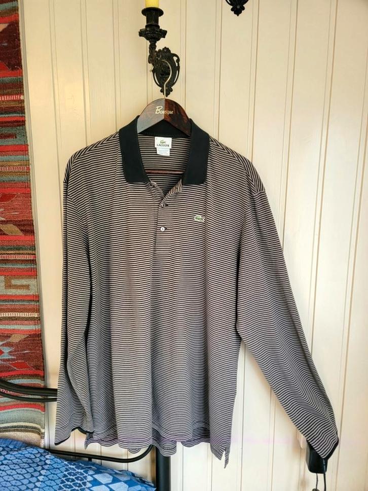 Beeldschone, originele, Lacoste polo, XXXL, Fr.8 zie afmet., Kleding | Heren, Polo's, Zo goed als nieuw, Overige maten, Zwart