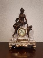 Franse marmeren pendule, grandioos mooi, Antiek en Kunst, Antiek | Klokken, Ophalen