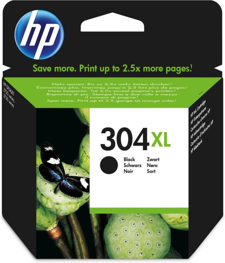 HP 304XL - Inktcartridge - Zwart, Computers en Software, Printerbenodigdheden, Nieuw, Cartridge, Ophalen of Verzenden
