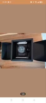 Omega Moonswatch Black, Kunststof, Leer, Verzenden, Nieuw