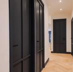 Kwaliteit zwarte binnendeuren stomp en opdek, Niet ingevuld, 80 tot 100 cm, Binnendeur, Niet ingevuld