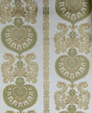 Vintage behang in paisley barok design goud print (LB1) beschikbaar voor biedingen