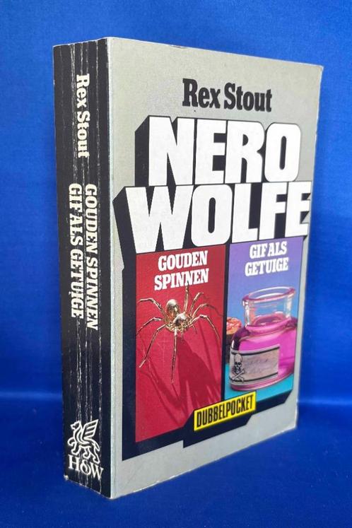 Rex Stout - Gouden spinnen + Gif als getuige (zgan), Boeken, Thrillers, Zo goed als nieuw, Amerika, Ophalen of Verzenden
